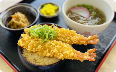 ミニえび天丼セット