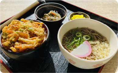 かきあげ丼セット